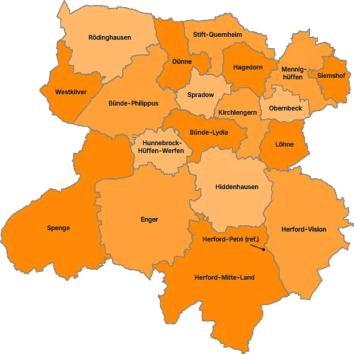 Kirchengemeinden im Ev. Kirchenkreis Herford